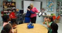 #MTP20-Jamille Rogers Thomas surprise her former teacher Susan Blue, Teacher at Booker Arts Magnet School with a MTP Outstanding Life Touchers Award!